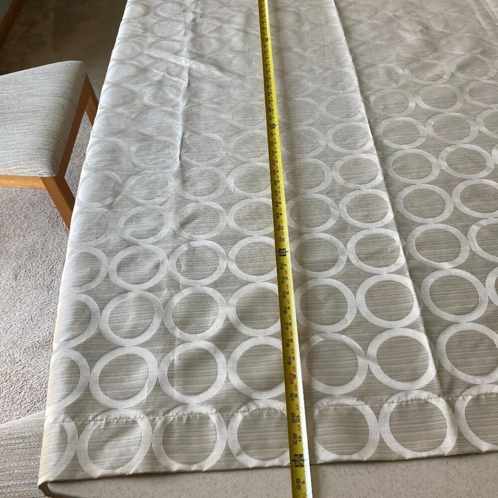 Perl Geometric Grommet Curtains - Two Panels